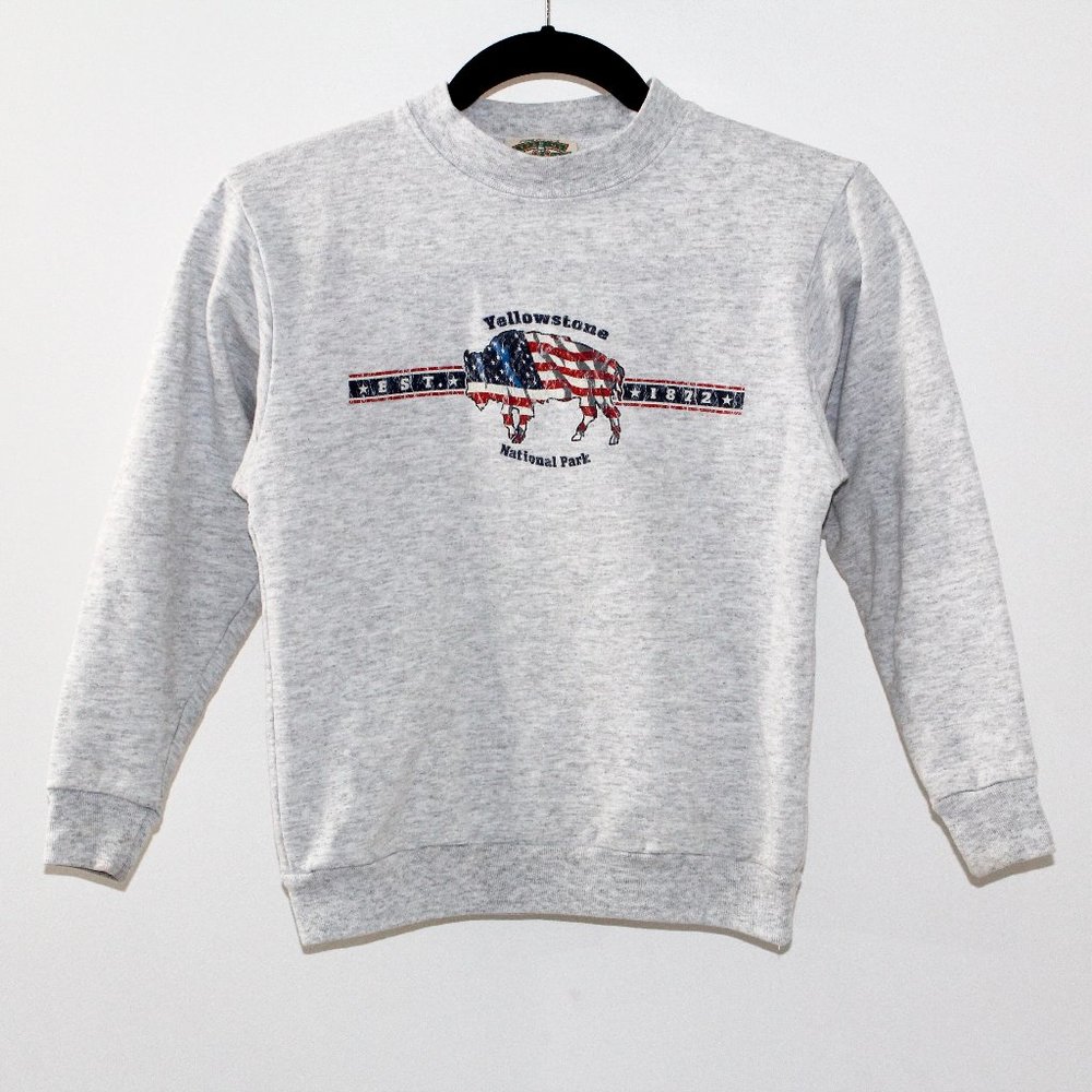 Kids Yellowstone National Park Crewneck Sweatshirt